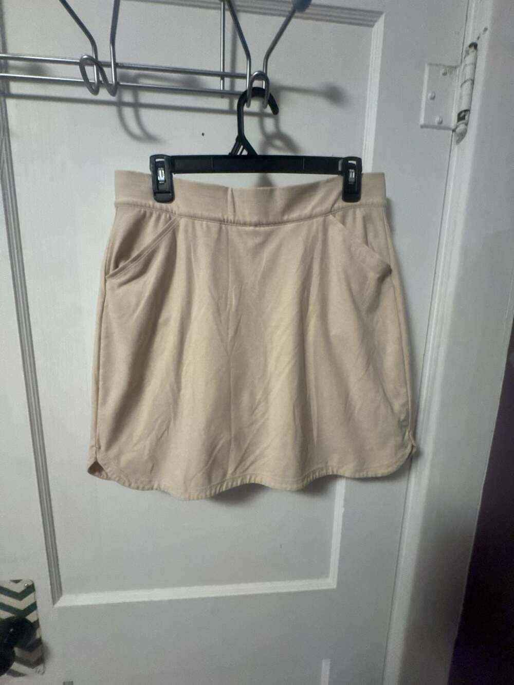 Peter Millar Beige Performance Knit Skort With Inner Shorts